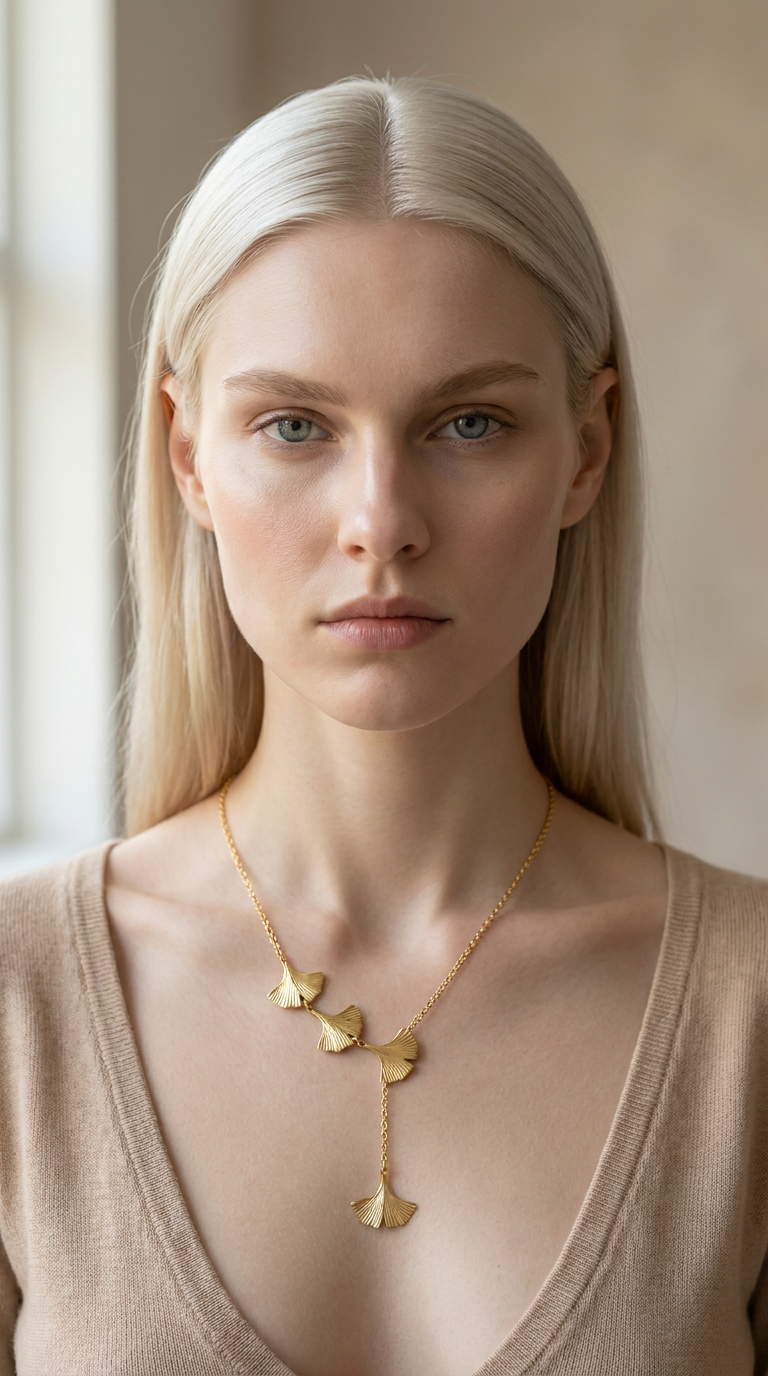 Collier Ginkgo Azura